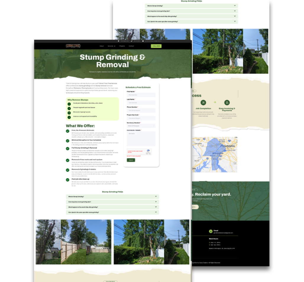 case study_Grind Time - Stump Removal